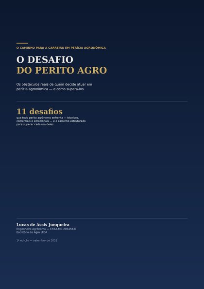 Capa do e-book O Desafio do Perito Agro