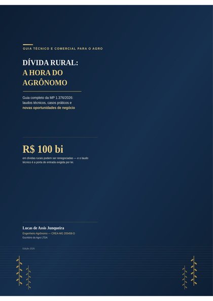 Capa do e-book Dívida Rural: A Hora do Agrônomo